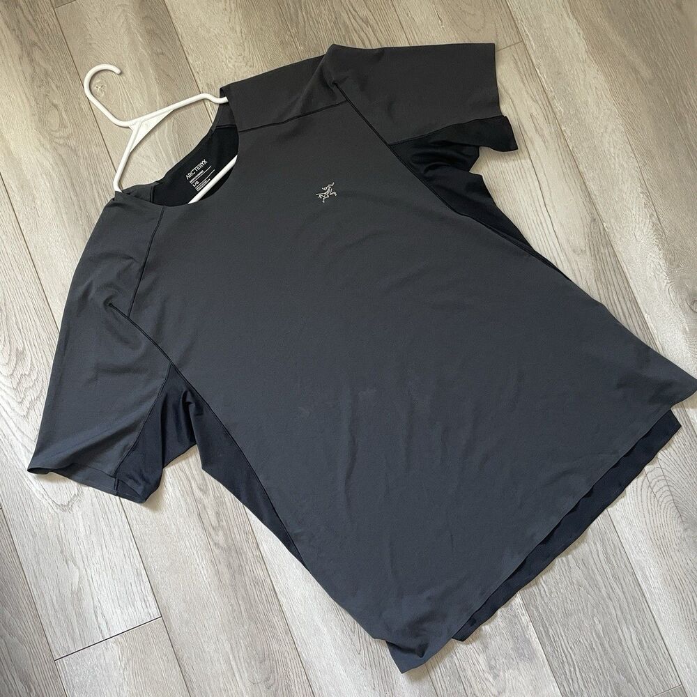 Arc'teryx Workout Tshirt norvan crew mens Black (large) outdoor running gorpcore
